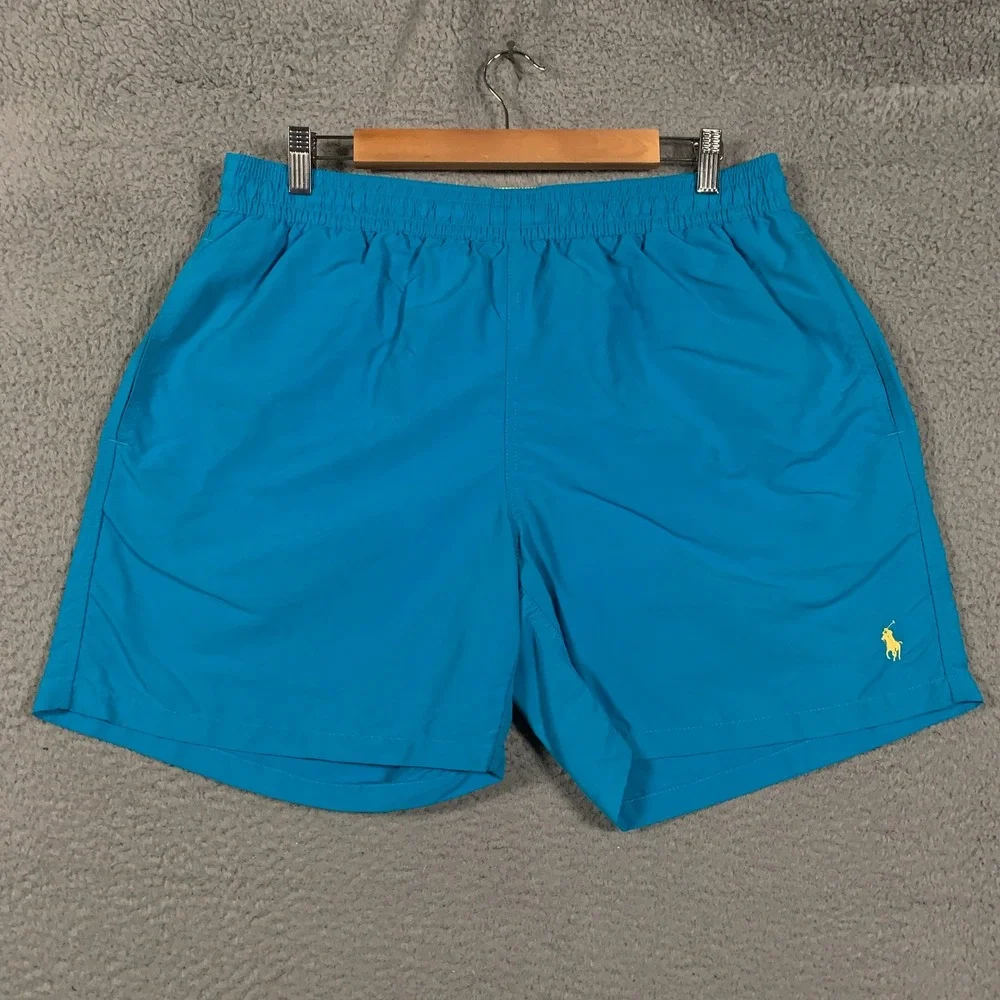 Polo Ralph Lauren Swim Trunks Men's XL Blue Classic Pony Mesh Lined Surf Shorts